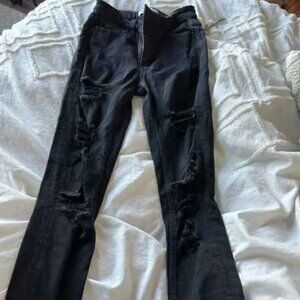 BKE Buckle Parker Black Ripped Jeans